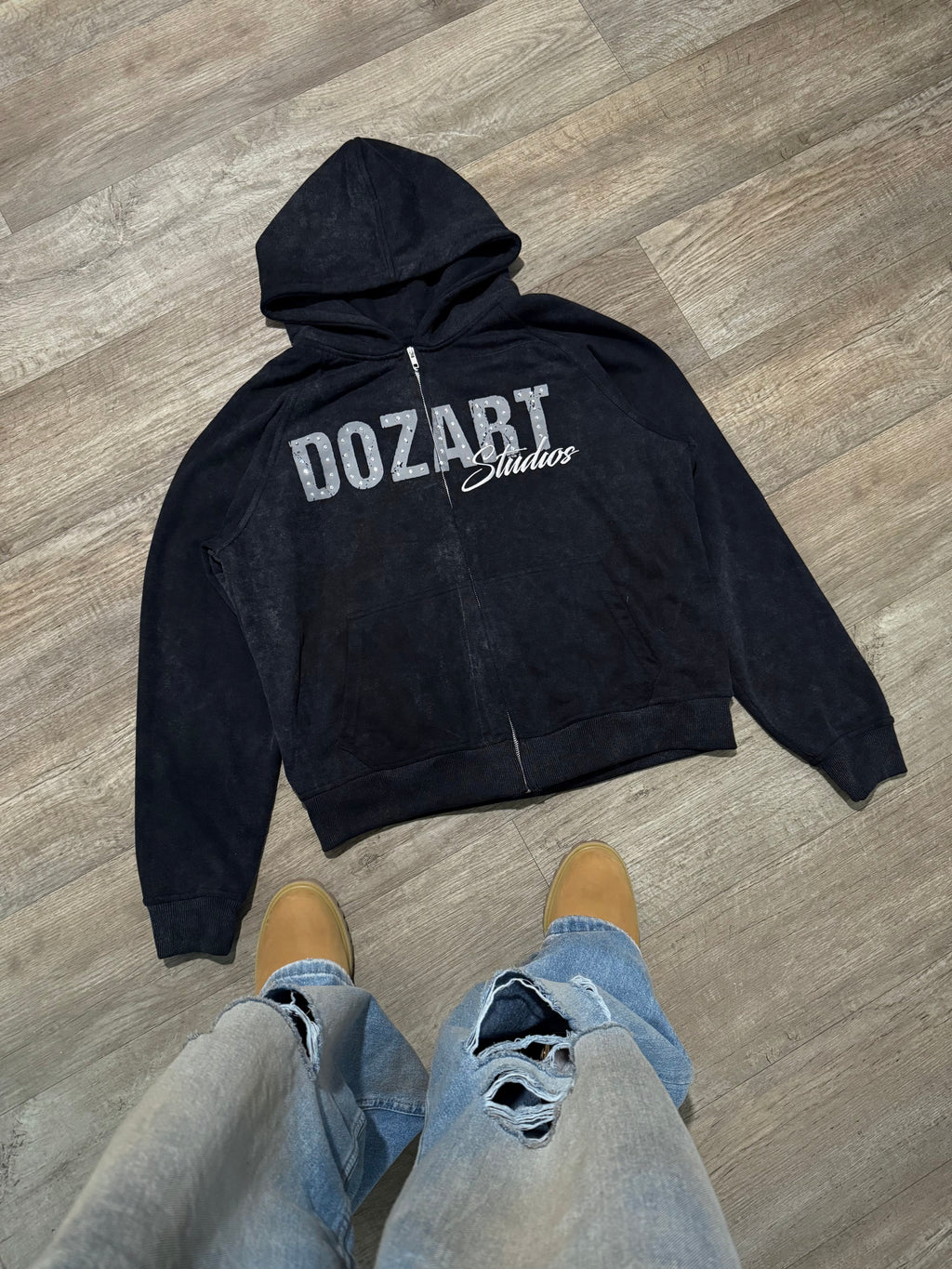 GEMMED HOODIE - OBSIDIAN